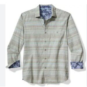 Men's Tommy Bahama Sierra Sands Stripe Cotton Button-Up Shirt, XL